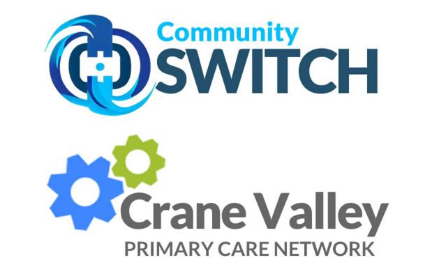 Community SWITCH and Crane Valley PCN logos