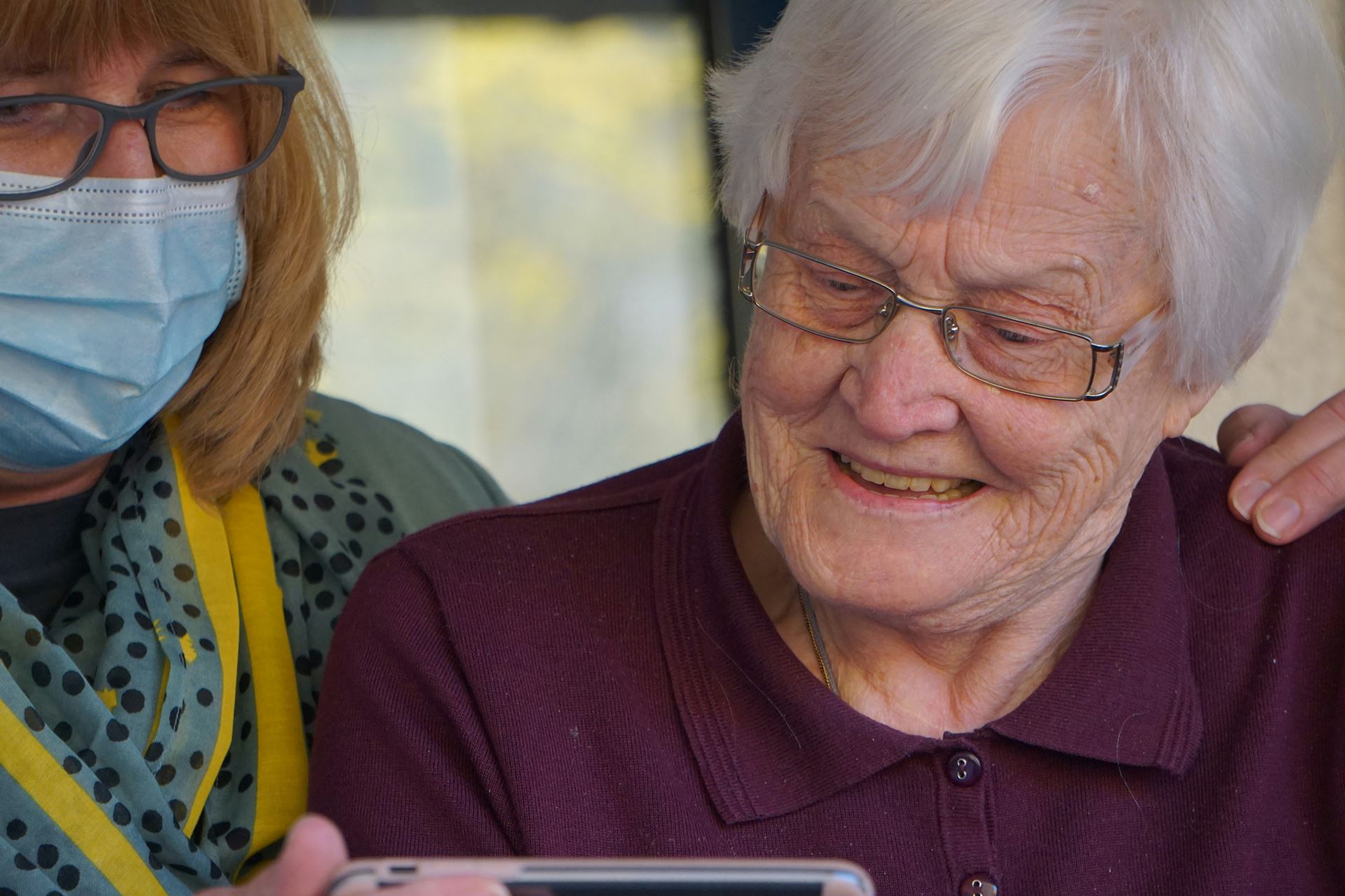 a clinician with an older woman